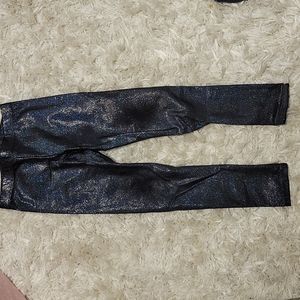Pixie Lane Black Shimmery Leggings Size 6